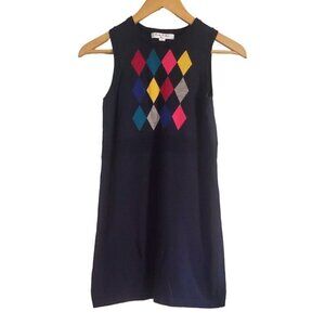 Brooks Brothers Girls Classic Sweater Argyle Dress  SZ XL